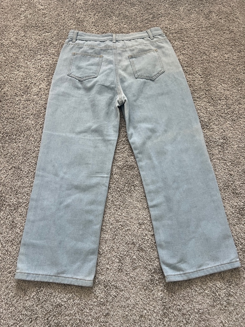 Harajuku Anime Graphic Jeans Y2K Baggy Streetwear Denim Pants Wide Leg Size 2XL - Picture 2 of 10